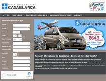 Tablet Screenshot of navette-aeroport-casablanca.com